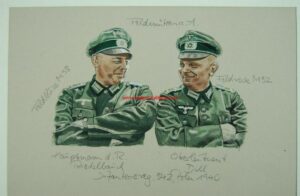 Wehrmacht/ Original Drawing Mixed Media